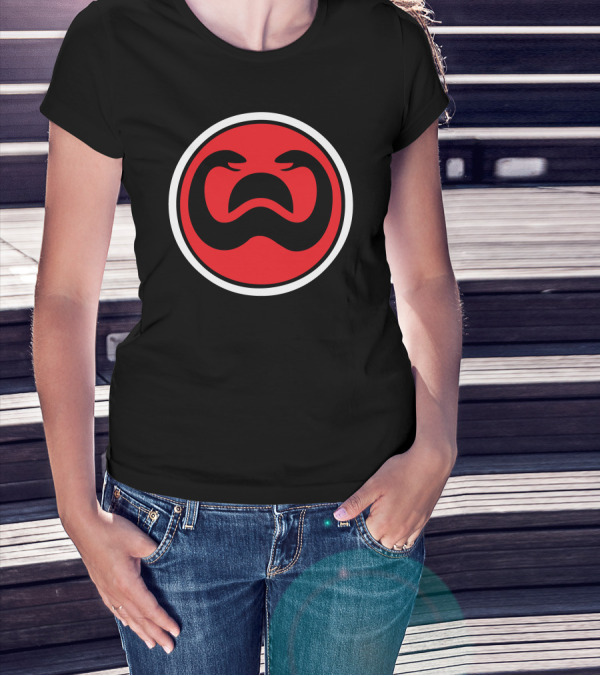 Snake Of Doom Red Emblem With Intertwined Serpents T-Shirt