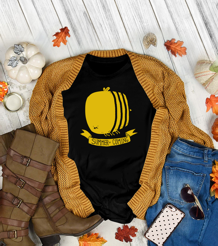 Summer Is Coming Yellow Bee T-Shirt