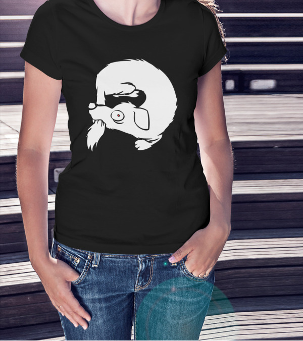 Tail Catch Dog Chase Circular Motion T-Shirt