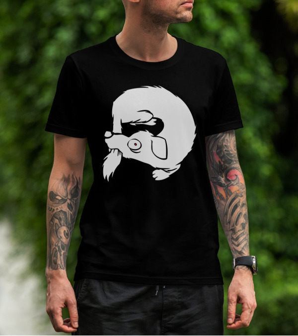 Tail Catch Dog Chase Circular Motion T-Shirt