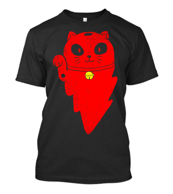 Thunder Cat Red Maneki-Neko Charm T-Shirt