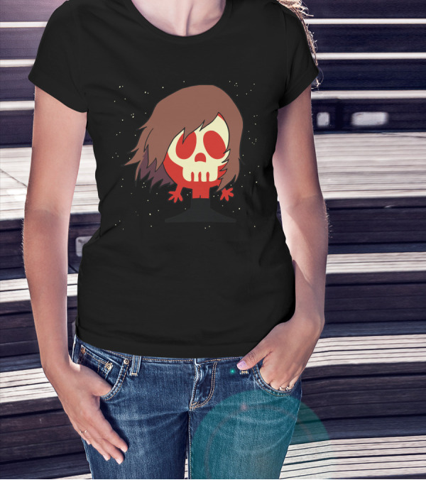 Albator Skull Head In Space With Starry Background T-Shirt