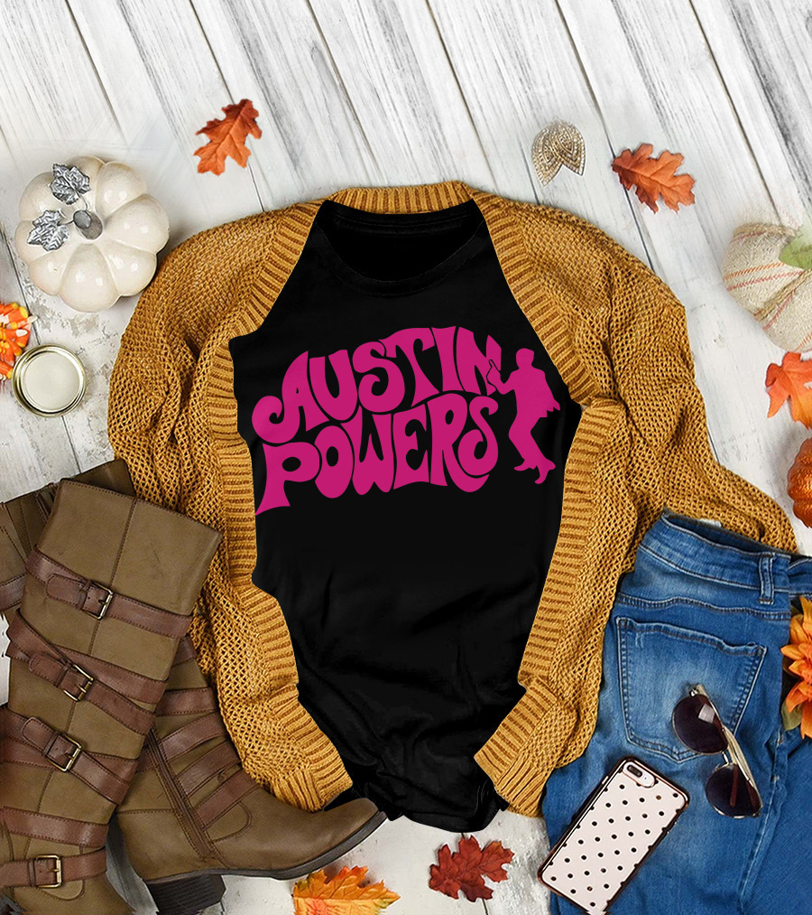 Austin Powers Psychedelic Silhouette Icon T-Shirt