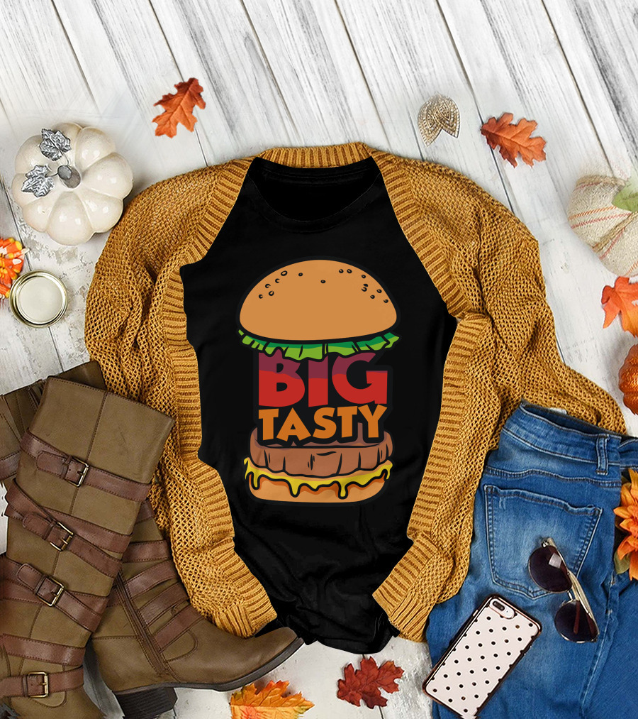 Big Tasty Burger with Lettuce and Cheese T-Shirt