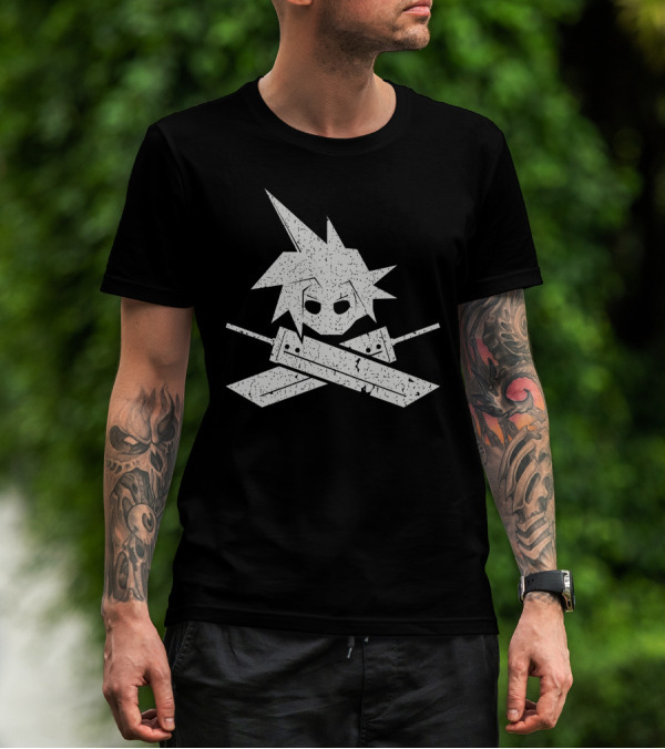 Cloud Strife And Crossed Buster Swords T-Shirt