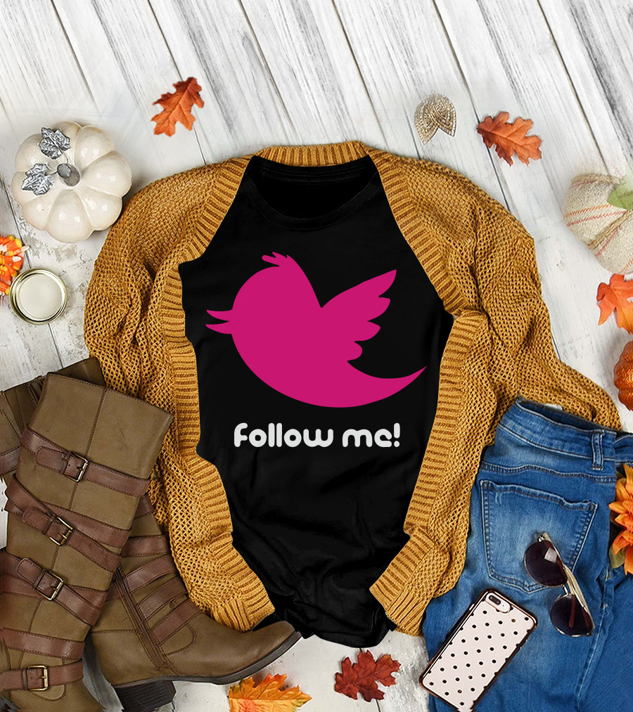 Follow Me Pink Bird T-Shirt