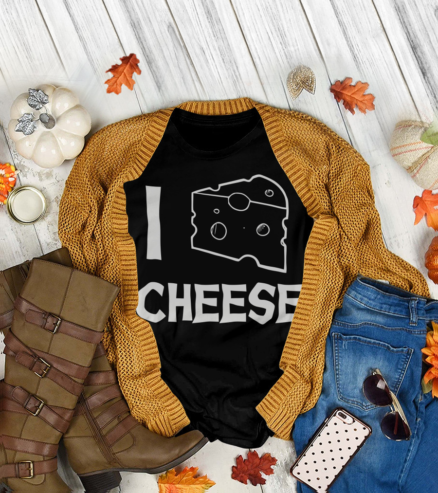 I Love Cheese Swiss Slice T-Shirt