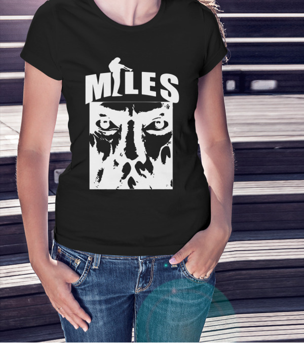 Miles Davis Trumpet Player Face T-Shirt