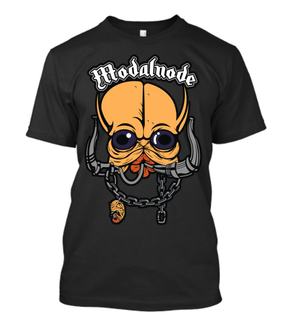 Modalnode Cartoon Creature With Chain Accessory T-Shirt