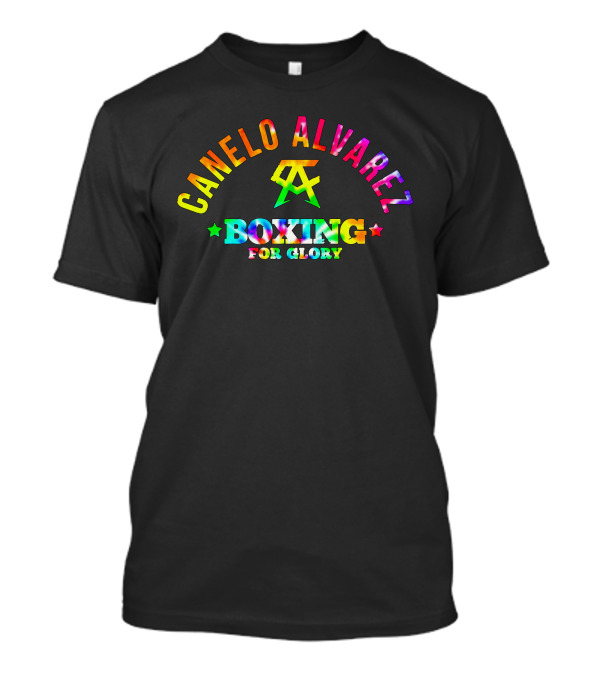 Canelo Alvarez Boxing For Glory Tie Dye Rainbow T-Shirt