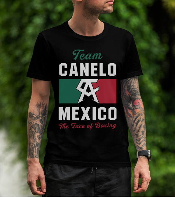 Team Canelo Mexico The Face Of Boxing T-Shirt