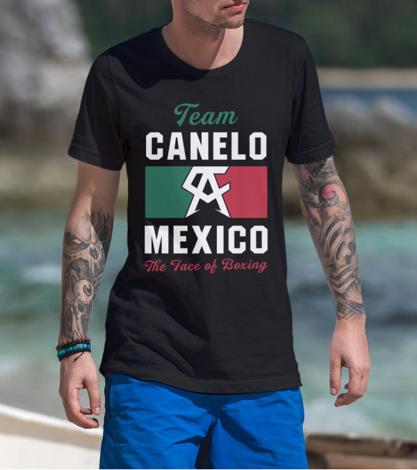 Team Canelo Mexico The Face Of Boxing T-Shirt