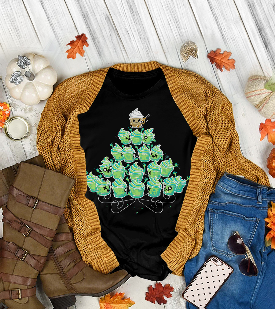 The Last Cupcake Zombie Horde Pyramid Battle Escapade T-Shirt
