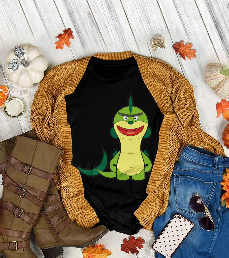 The Missing Link Dinosaur Cartoon Character T-Shirt