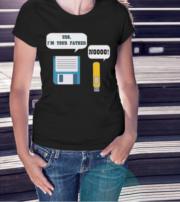 USB I'm Your Father Noooo Funny Geek Computer T-Shirt