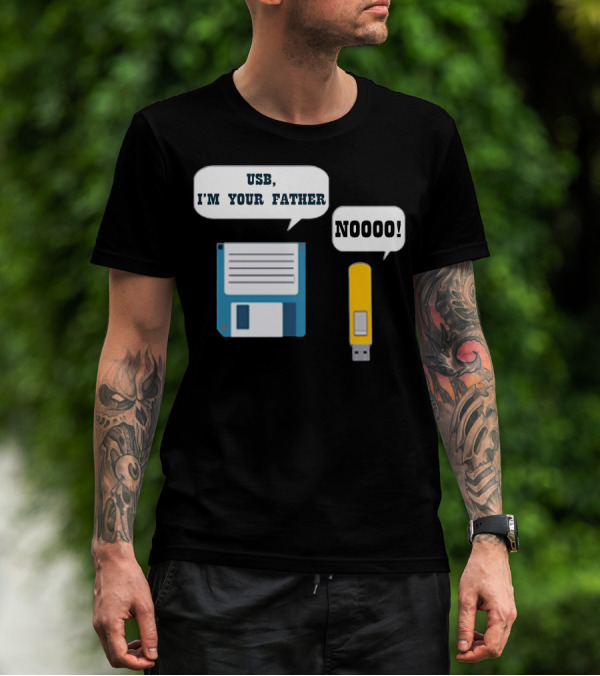 USB I'm Your Father Noooo Funny Geek Computer T-Shirt