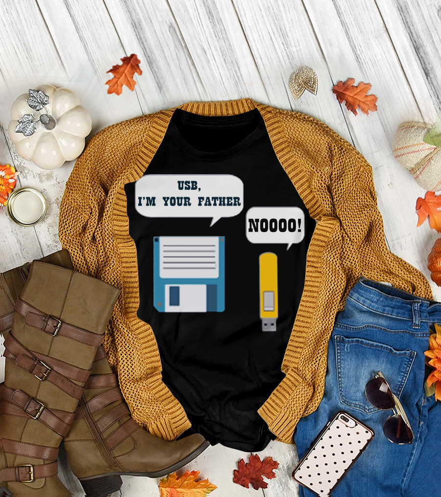 USB I'm Your Father Noooo Funny Geek Computer T-Shirt