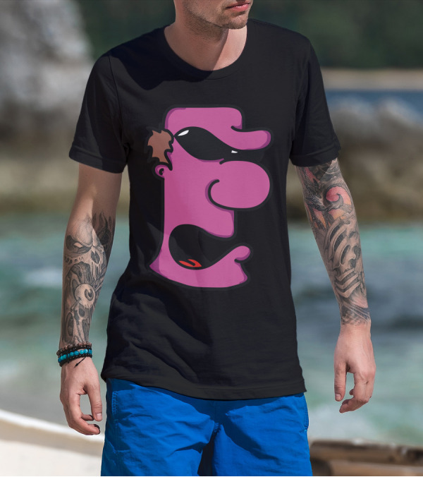 Yet Another Go Pink Cartoon Face T-Shirt