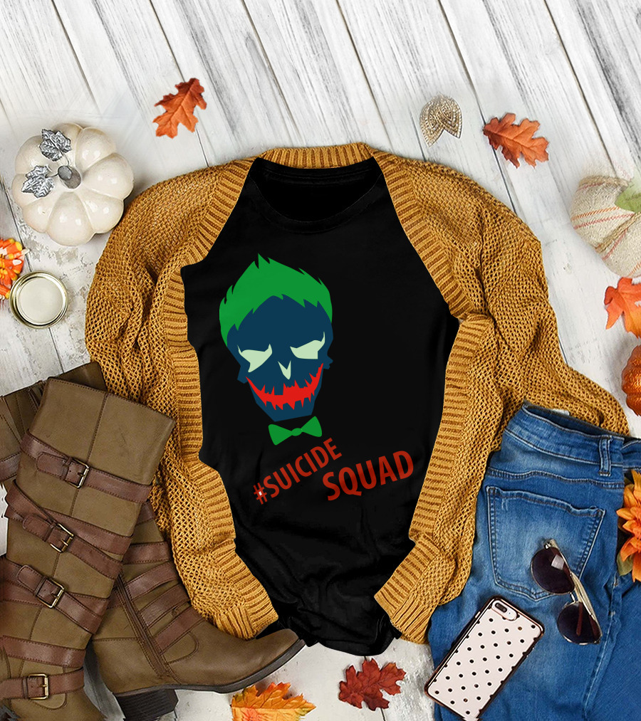 Suicide Squad Joker Inspired Face T-Shirt