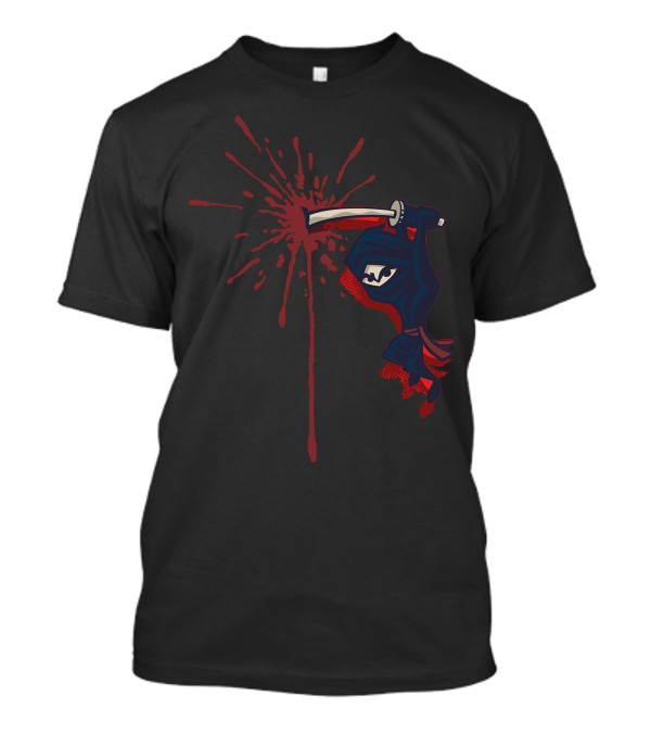 Attack Of The Tiny Ninja Sword Splash T-Shirt