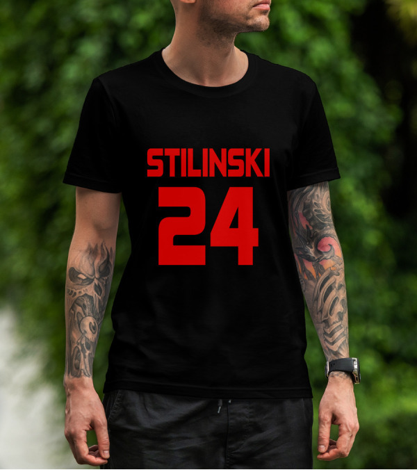 Stilinski 24 Heather Screen Sports Jersey T-Shirt