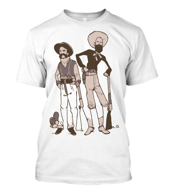 Optical Illusion Cowboys Retro Duo T-Shirt
