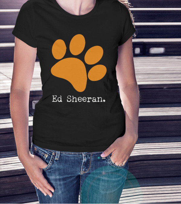 Ed Sheeran Paw Prints T-Shirt