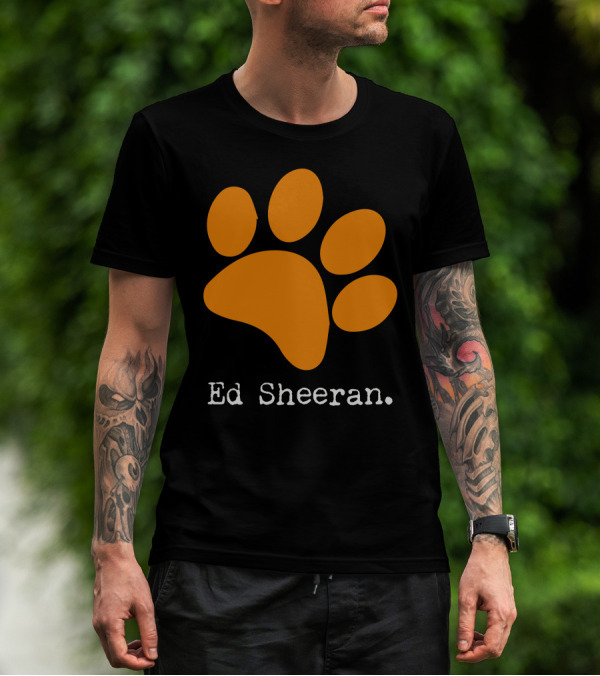 Ed Sheeran Paw Prints T-Shirt
