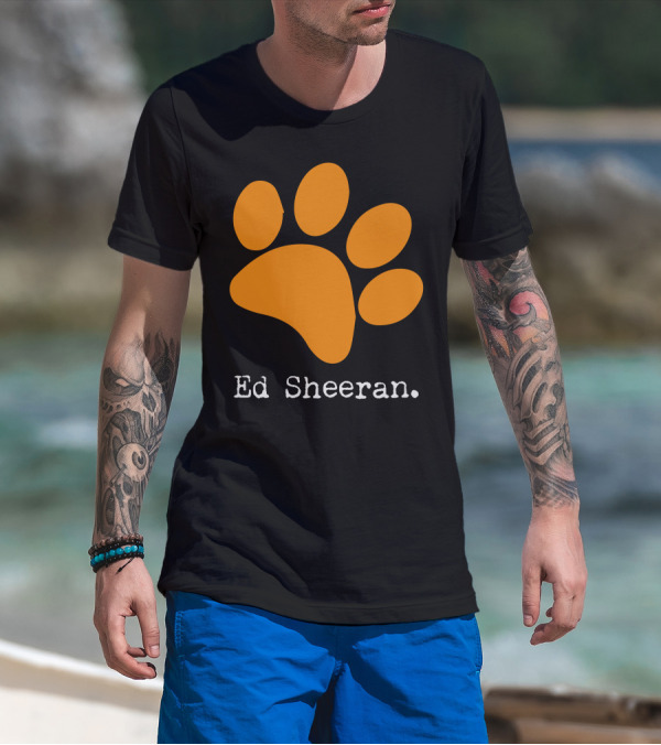 Ed Sheeran Paw Prints T-Shirt