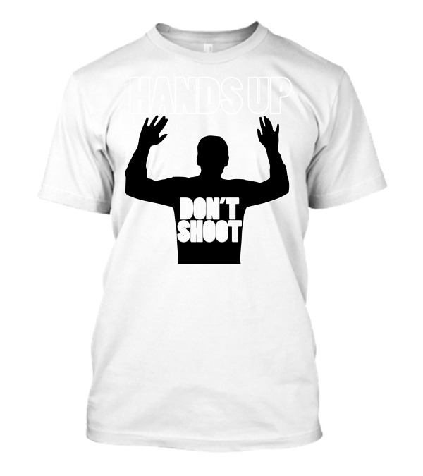 Hands Up Don't Shoot Silhouette Protest T-Shirt