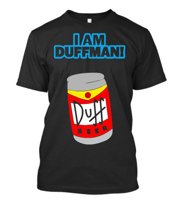 I Am Duff Man Homer Duff Beer Can T-Shirt