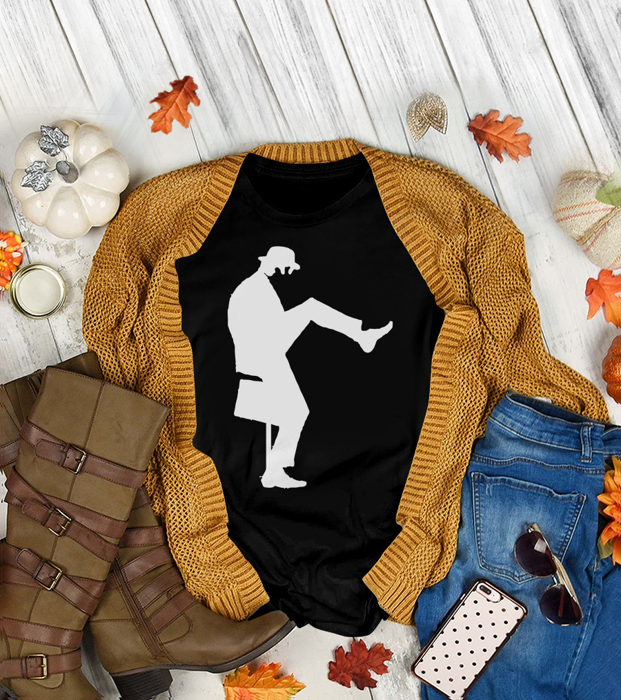 John Cleese Silly Walk Silhouette Monty Python T-Shirt