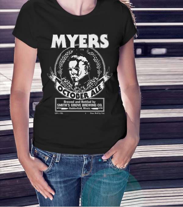 Myers October Ale Brewed By Smith's Grove Brewing Co. 1978 Haddonfield Illinois T-Shirt