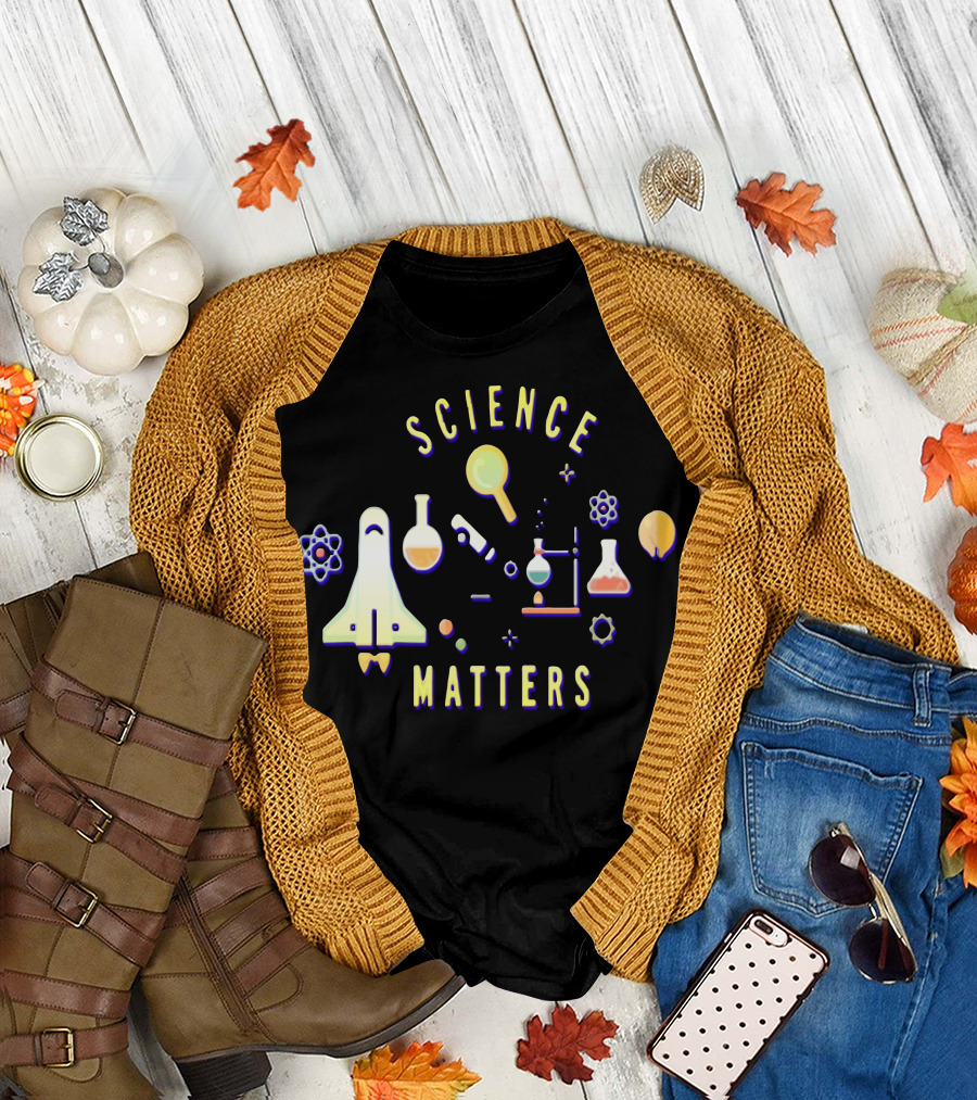 Science Matters Neil deGrasse Tyson Exploration Symbols T-Shirt