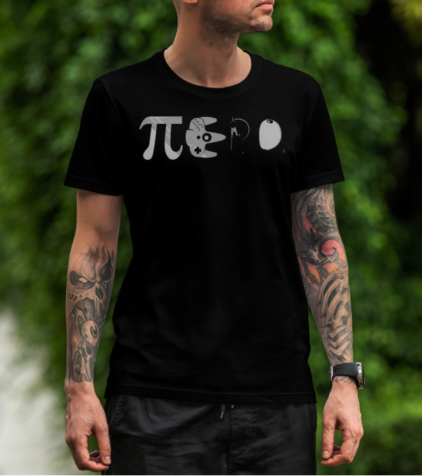 Nerd Life Baby Pi Game Controller Compass Flask T-Shirt