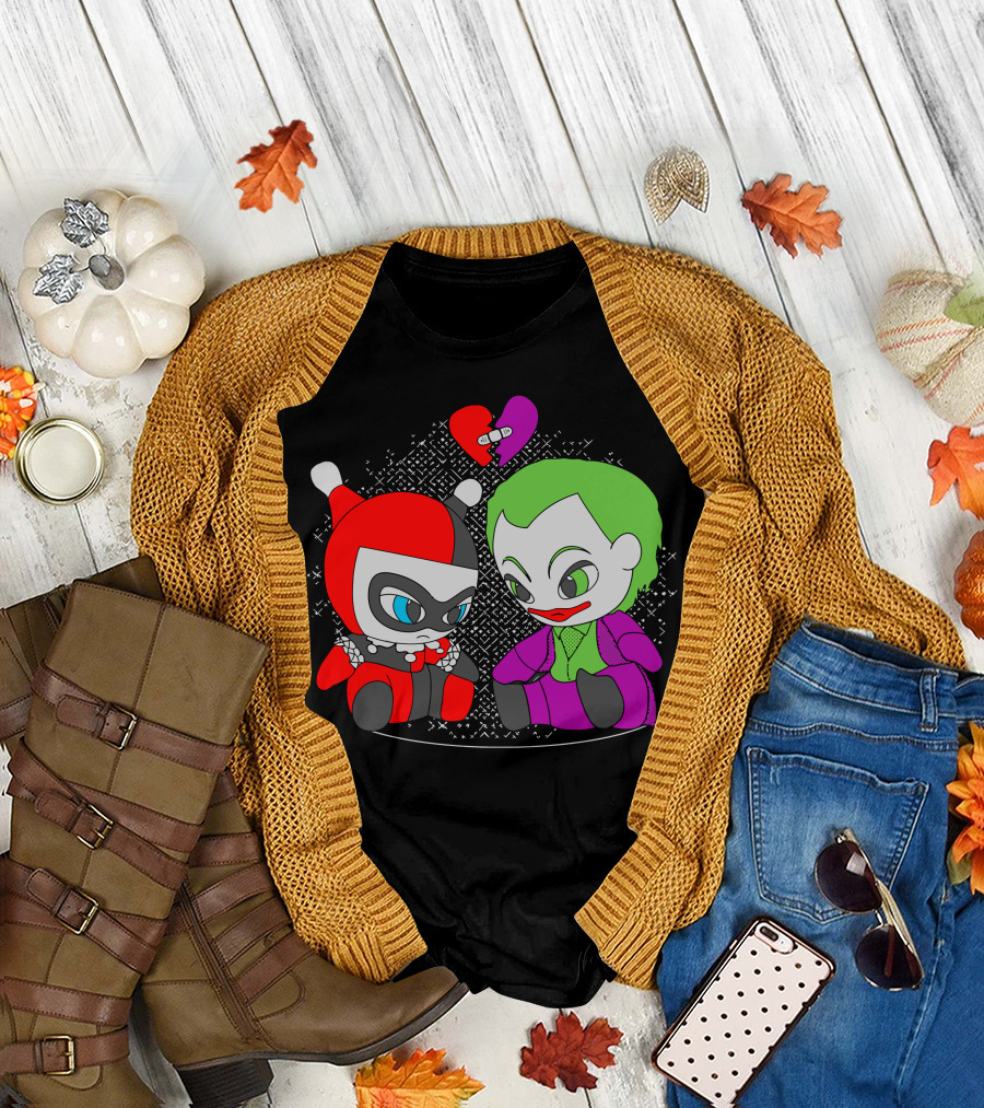 Harley Quinn and Joker Impossible Love T-Shirt