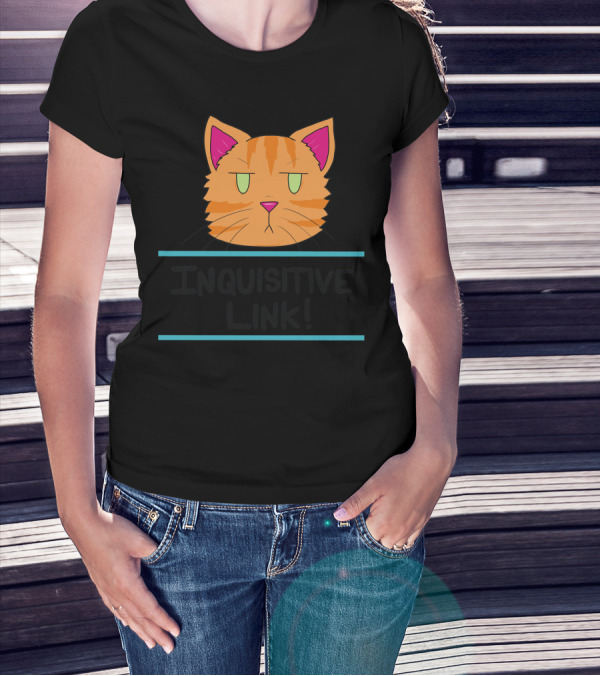 Inquisitive Link Cat Face T-Shirt