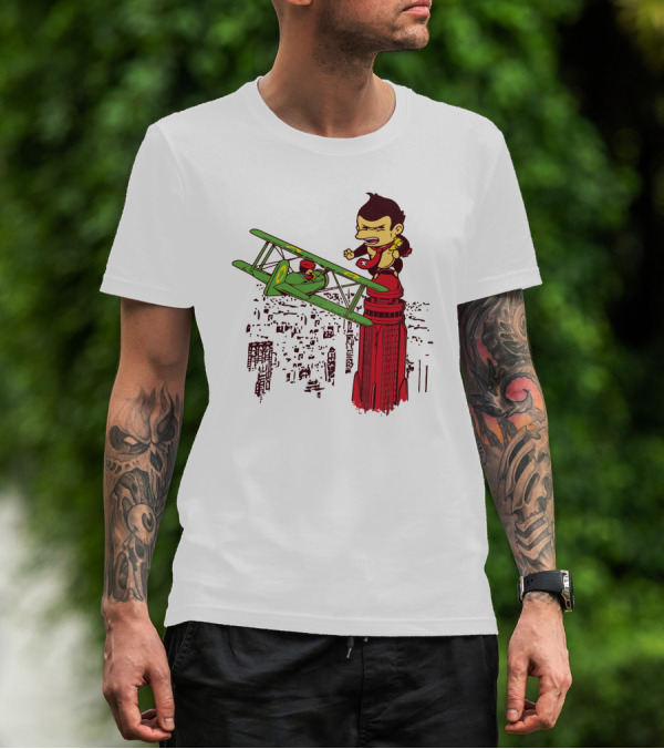 King Kong-Style Monkey Saves The Princess On Airplane T-Shirt