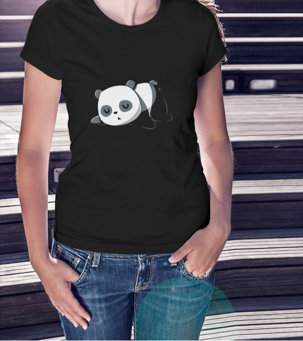 Say No To Doing Things Lazy Panda T-Shirt