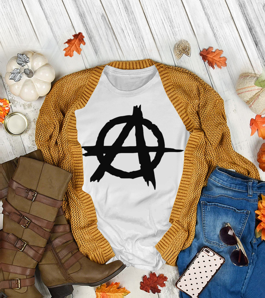 Anarchy Symbol Black T-Shirt