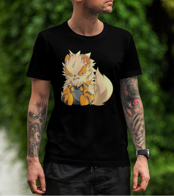 Arcanine Cute Chibi Style Pokémon Character T-Shirt