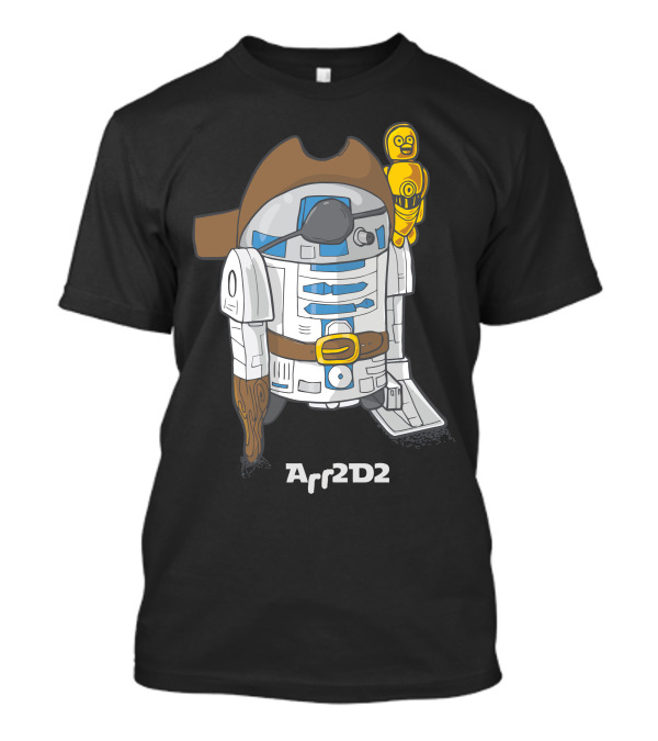 Arr2d2 Pirate Droid With C3PO Companion T-Shirt