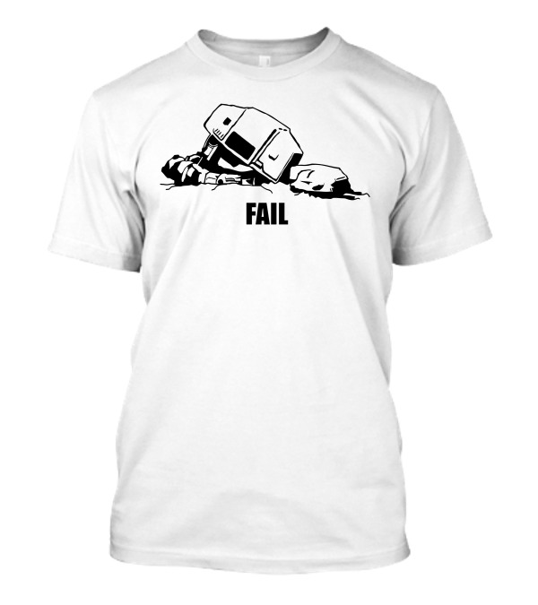 AT-AT FAIL Star Wars Humor Sinking T-Shirt