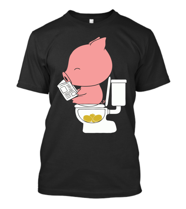 Cha Ching Piggy Bank Toilet Gold Coins T-Shirt
