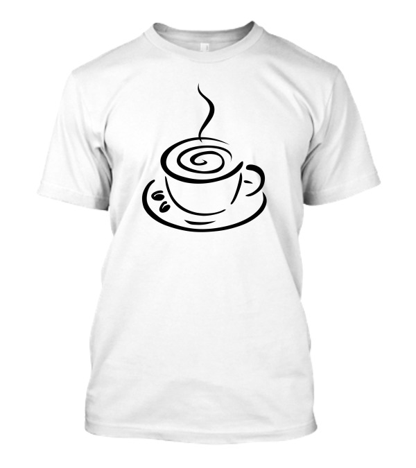 Cooffee Cup Swirl T-Shirt