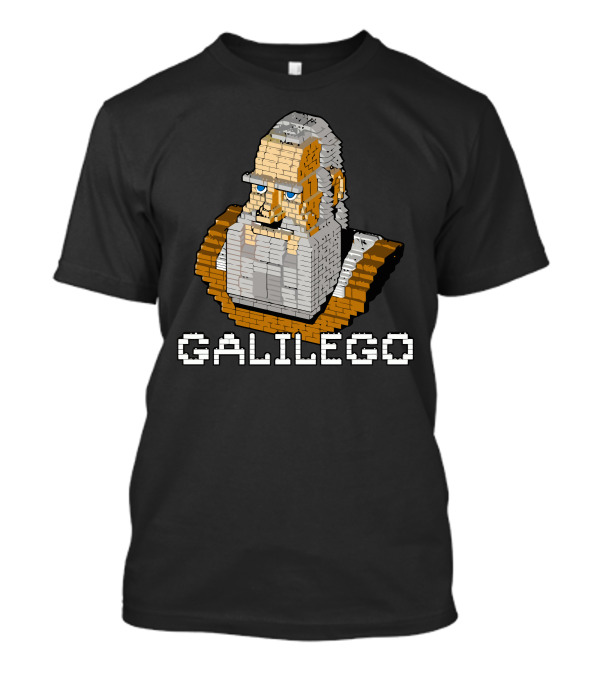 GALILEGO Galileo LEGO Brick Bust Creation T-Shirt