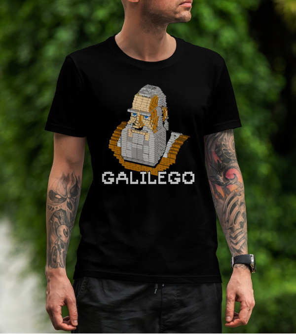 GALILEGO Galileo LEGO Brick Bust Creation T-Shirt
