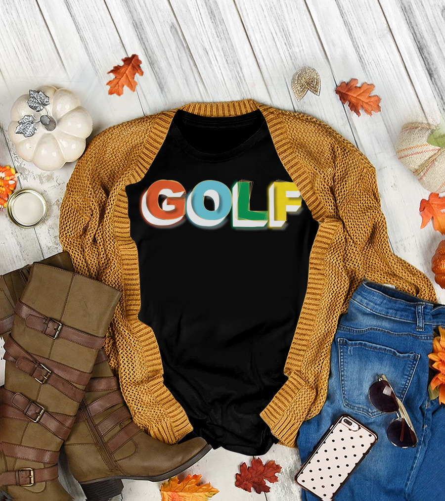 GOLF Colorful Bold Text Block T-Shirt