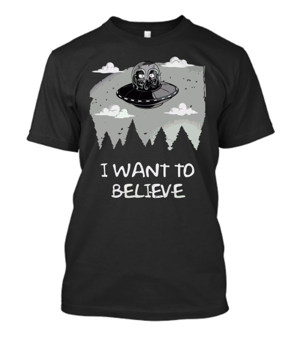 I Want To Believe In Kang And Kodos Flying UFO T-Shirt