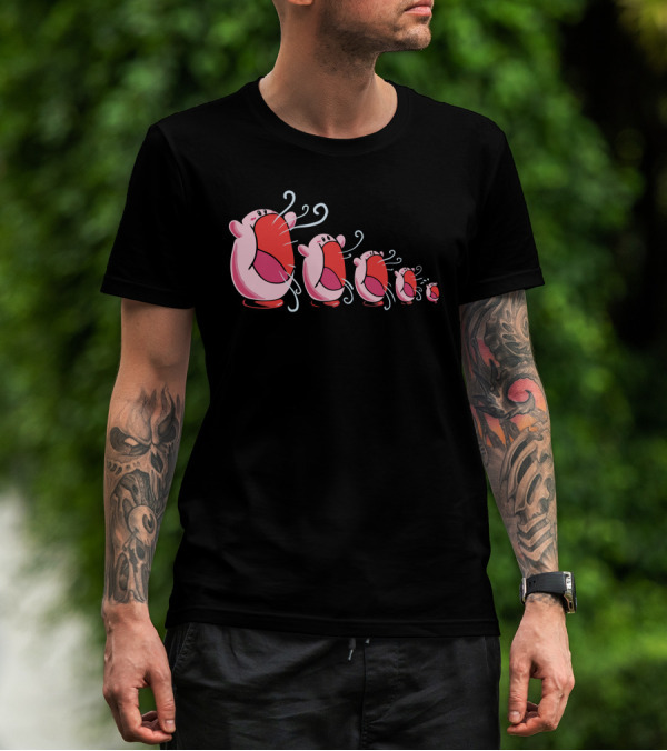 Kirby Matryoshka Dolls Lineup T-Shirt